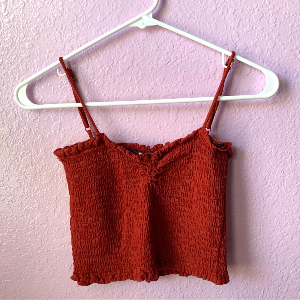 Heart & Hips Dark Orange Crop Top
